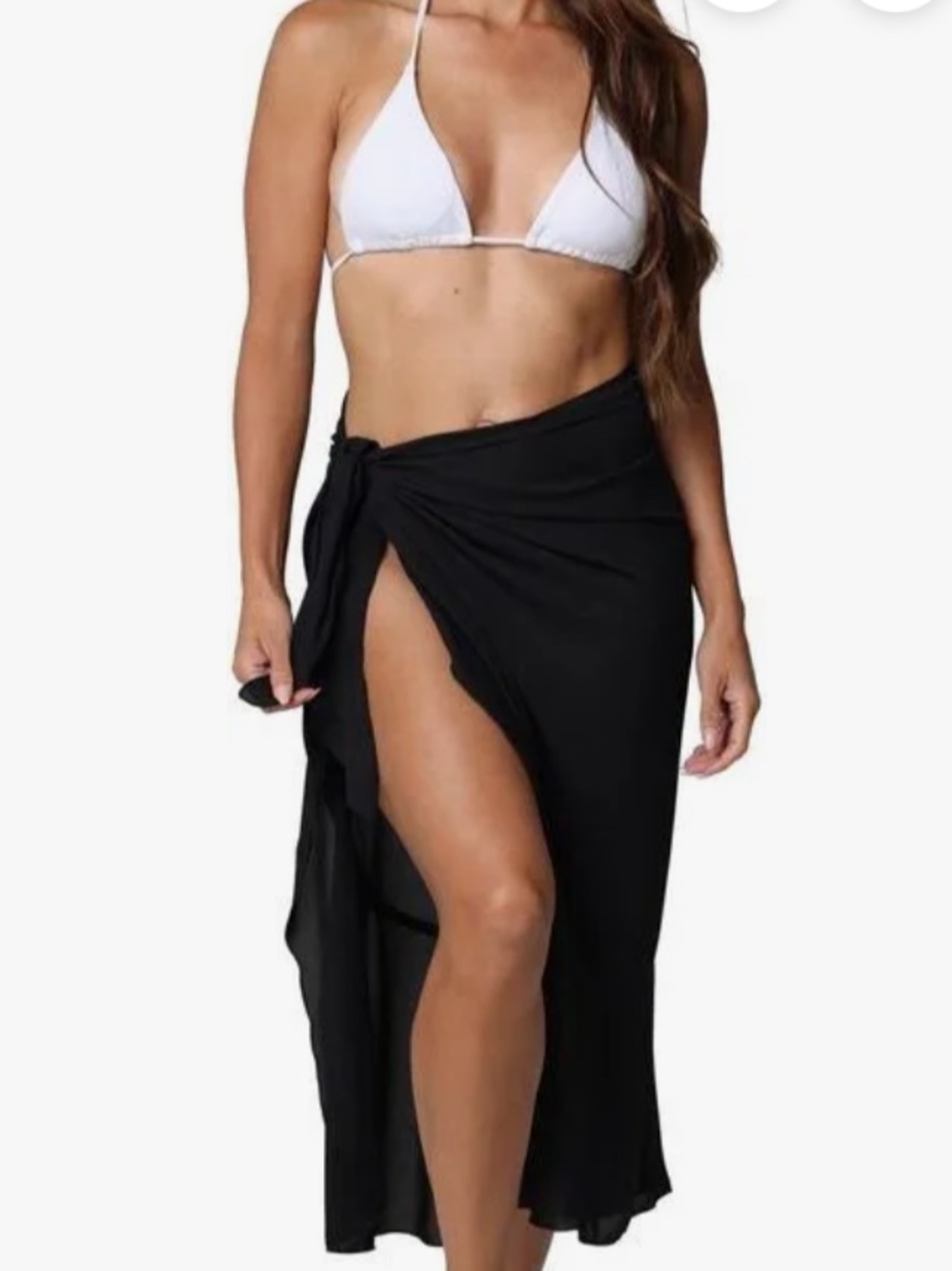 Women's Tie-Waist Short Cover-Up sarong